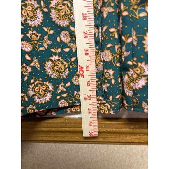 NEW! Topshop Willmor Floral Print Maternity Wrap Dress Green Women's Size 10 - Picture 9 of 11